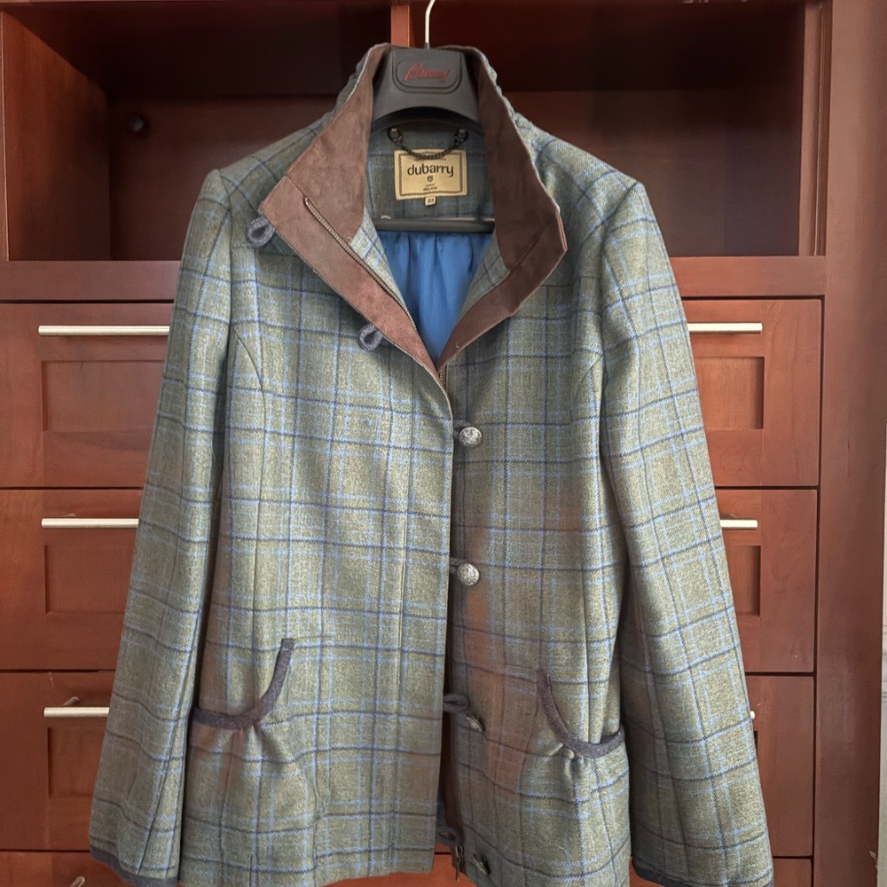 Dubarry of Ireland Women's Plaid Jacket - Green and Brown